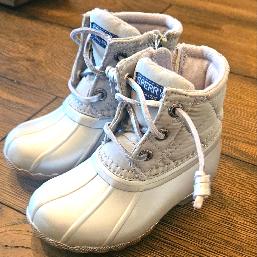 Sperry saltwater duck boots toddler girl